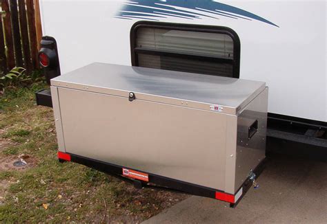 metal cargo storage box|locking cargo box for hitch.